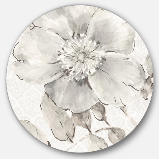 Designart - Indigold Grey Peonies II